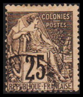 1881-1886. COLONIES FRANCAIS. 25 C COLONIES POSTES.  - JF536779 - Other & Unclassified