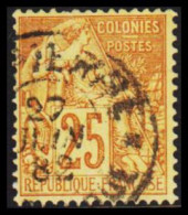 1881-1886. COLONIES FRANCAIS. 25 C COLONIES POSTES.  - JF536780 - Other & Unclassified