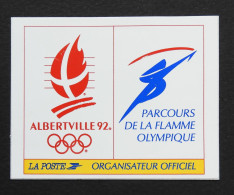 Autocollant Jeux Olympiques Albertville 92 La Poste // B-6 - Altri & Non Classificati