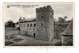 Thy-le-Château Vieux Château Façade Dans La Cour ( Carte Ayant Voyagé ) - Walcourt