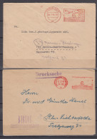 Berlin 1946 Und 1948 Postfrei-o Mit Aptiertem Wert-o  6Pf Adlerkopf  Aus Dem 3.Reich - Frankeermachines (EMA)