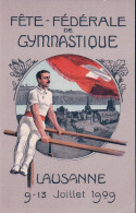 Lausanne VD, Fête De Gymnastique Juillet 1909, Müller Illustrateur (8627) - Gymnastique