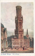 BELGIQUE -  La Halle Bruges - Animé - Colorisé - Carte Postale Ancienne - Brugge