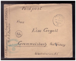 DT- Reich (023290) Feldpostbrief, FP.Nr: M35650N Kommandant Der Seeverteidigung Von Trontheim Norwegen, Gelaufen 1/ 1945 - Feldpost 2e Wereldoorlog