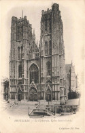 BELGIQUE - Bruxelles - La Cathédrale, Eglise Sainte Gudule - Carte Postale Ancienne - Monumentos, Edificios