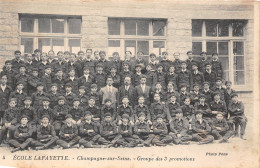 77-CHAMPAGNE-SUR-SEINE- ECOLE LAFAYETTE- GROUPE DES 3 PROMOTIONS - Champagne Sur Seine