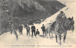 64-PAU-EAUX-BONNES- CONCOURS DE SKIS SUR LA ROUTE THERMALE D'EAUX-BONNES A ARGELES - Pau