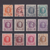 BELGIUM 1922, Sc# 144-157, King Albert I, Part Set, MH/Used - Neufs
