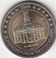 Germany, (01) Moeda De 2 Euros De 2009 A, Ludwing`s Church, Uncirculated - Autres & Non Classés