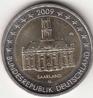 Germany, (05) Moeda De 2 Euros De 2009 G, Ludwing`s Church, Uncirculated - Altri & Non Classificati