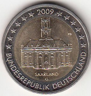 Germany, (06) Moeda De 2 Euros De 2009 G, Ludwing`s Church, Uncirculated - Otros & Sin Clasificación