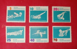 1964 DDR - Serie Postfris - Schwimmen