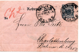 60170 - Deutsches Reich - 1901 - 30Pfg Adler GARohrpostUmschlag BERLIN - Cartas & Documentos