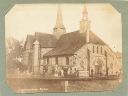 Puellemontier * 1902 * Coin Du Village , église Et Cimetière * Villageois * Photo Ancienne Format 11.2x8.5cm - Sonstige & Ohne Zuordnung