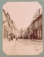 Langres * 1902 * Rue Diderot * Coiffeur Salon De Coiffure Commerce Smagasins * Photo Ancienne Format 10.8x8cm - Langres