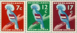 Nederlands Nieuw Guinea 1959, Kroonduif NVPH 54-56 MH*/ongestempeld. Bird, Oiseau, Vogel - Nouvelle Guinée Néerlandaise