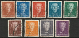 Nederlands Nieuw Guinea 1950, Koningin Juliana NVPH 10-18 Gestempeld/used - Nuova Guinea Olandese