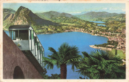 SUISSE - Lugano - Funicolare Monte Brè - Colorisé - Carte Postale Ancienne - Mon