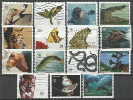 USA 1996 Endangered Wildlife Species SC. # 3105A/O Cpl 15v Set Used ( #7 VFU Included !!! ) - Hojas Completas