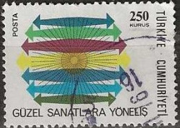 TURKEY 1975 Works And Reforms Of Ataturk - 250k. Arrows (Orientation Of The Fine Arts) FU - Gebruikt