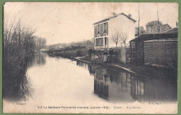 CPA - VAL DE MARNE - CRÉTEIL - LA BANLIEUE PARISIENNE INONDÉE (1916) - RUE MARBOT - Animation - Creteil