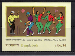 Bangladesh Block 1v 2011 ICC Cricket World Cup MNH - Cricket