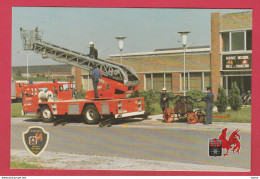 Charleroi - Service D'Incendie De La Ville  - Pompiers -Auto-Echelle Riffaud - Feuerwehr