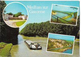 MEILHAN SUR GARONNE - Vues - Le Canal Avec Péniche - Meilhan Sur Garonne