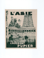 Album ASIE CHOCOLAT PUPIER Publicité 1930's Asie Temple Inde Madras 2 Volets 18,5 X 15 Cm (fermée) TB - Other & Unclassified