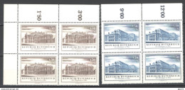 Austria 1955 Unif. 853/54 Quartina / Block Of 4 **/MNH VF/F - Ongebruikt