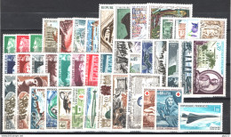 Francia 1969 Annata Completa / Complete Year Set **/MNH VF - 1960-1969