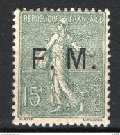 Francia 1901 Franchigia Unif.3 **/MNH VF/F - Timbres De Franchise Militaire