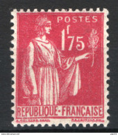 Francia 1932 Unif.289 **/MNH VF/F - 1932-39 Frieden