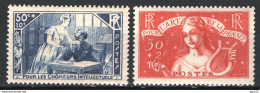 Francia 1935 Unif.307/08 **/MNH VF/F - Unused Stamps