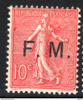 Francia 1906 Franchigia Unif.F4 **/MNH VF/F - Sellos De Franquicias Militares