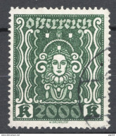 Austria 1922 Unif.289Aa O/used VF/F - Used Stamps