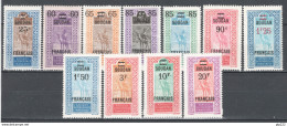 Sudan 1922 Y.T.42/52 */MH VF/F - Unused Stamps