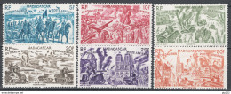 Madagascar 1946 Y.T.66/71 **/MNH VF/F - Luftpost