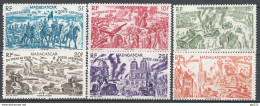 Madagascar 1946 Y.T.66/71 **/MNH VF/F - Poste Aérienne
