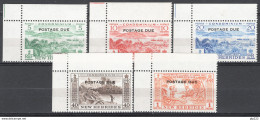 Nuove Ebridi 1957 Segnatasse Y.T.41/45 */MH VF/F - Sonstige & Ohne Zuordnung