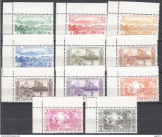 Nuove Ebridi 1957  Y.T.186/96 */MH VF/F - Sonstige & Ohne Zuordnung