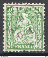 Svizzera 1862 Unif.39 O/Used VF/F - Gebruikt