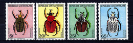 Centrafrique ** N° 650 à 653 - Insectes - Centrafricaine (République)