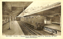 France (75) Paris - Paris - Chemin De Fer Métropolitain - Etoile-Gare Du Nord - Station Saint-Jacques - Transport Urbain En Surface