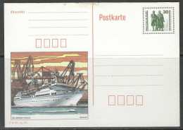 CP - Entier - Bildpostkarte MS "APKONA" - Rostock. - Cartoline - Nuovi