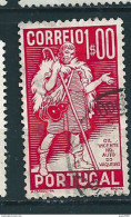 N° 587 4° Centenaire De La Mort Du Poète Gil Vicente Timbre Portugal 1937 - Oblitérés