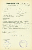 Guerre 40 Ausweis Laissez Passer Feldkommandantur 684 Charleville-Mézières Cachet Comité Interprofessionnel Ardennais - Guerre De 1939-45