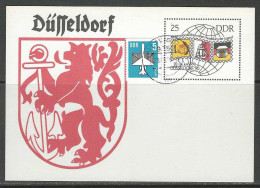 CP - Entier - Briefmarken-Ausstellung Der Jugend Düsseldorf 90 - Obli. Mittweida 29/03/1990. - Postkarten - Ungebraucht