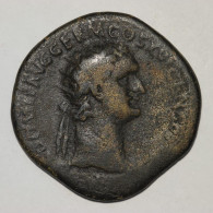 Rome, Domitien (Domitian), Dupondius - VIRTVTI AVGVSTI S C, (90-91), Bronze, TB (F), RIC II.1 #299 - The Flavians (69 AD To 96 AD)