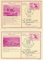 1964 Jeux Olympiques D'Hiver D'Innsbruck: 2 Cartes Entiers Postaux (tarif étranger): Axams (ski Alpin)+village Olympique - Winter 1964: Innsbruck